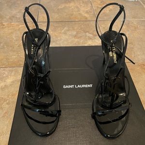 Black YSL heels